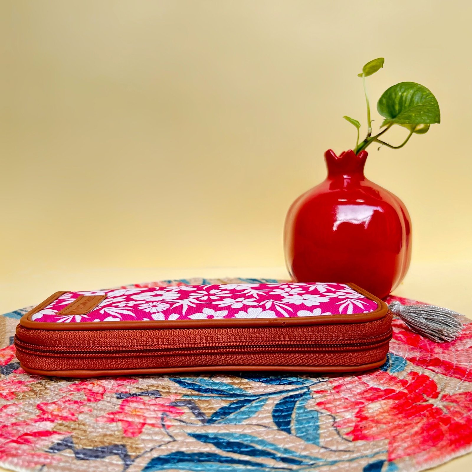 Pink Blossom Meadow Zip Wallet - Image 3