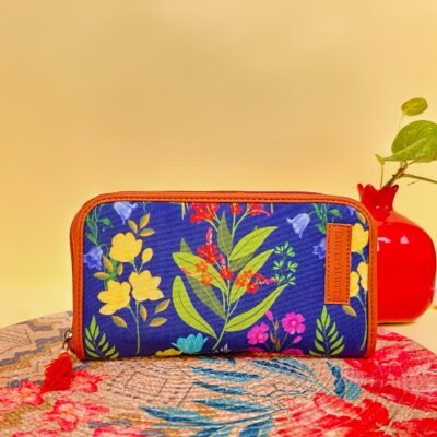 Midnight Tropical Leaves Wallet