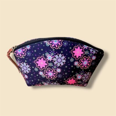 Midnight Bloom Cosmetic Pouch