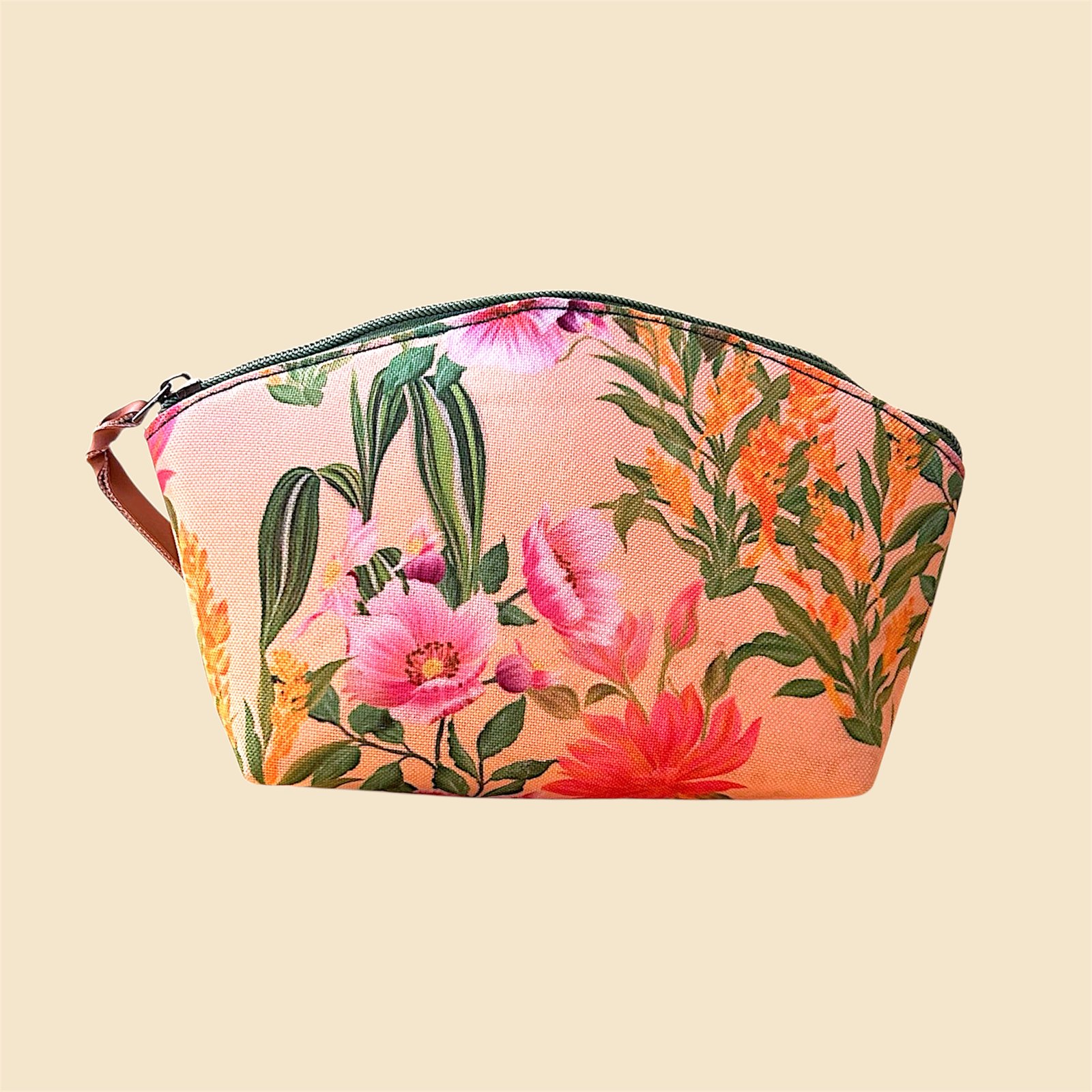 Peach Blossom Botanical Pouch