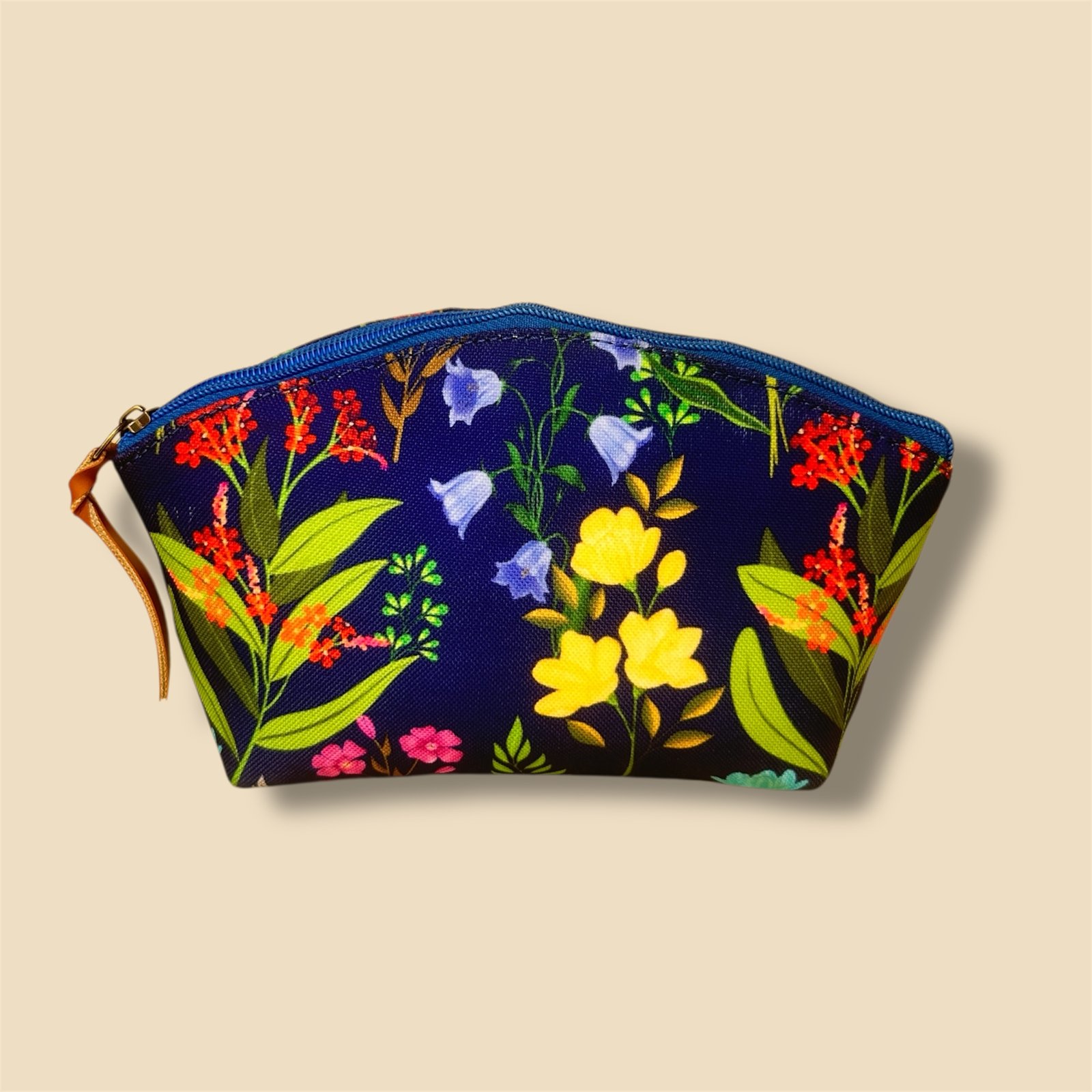 Midnight Meadow Floral Pouch