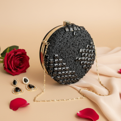 Midnight Glitz Clutch