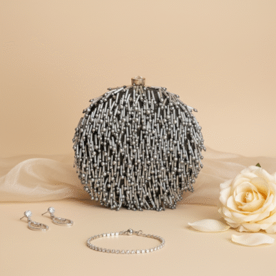 Silver Starlight Clutch